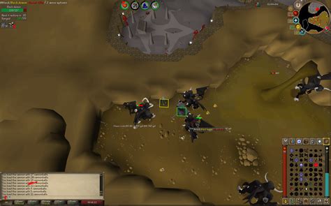 osrs black demon safe spot taverly dungeon